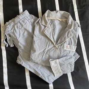 Victoria’s Secret blue stripe pj’s